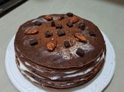 Gambar mille crepes cokelat sendok