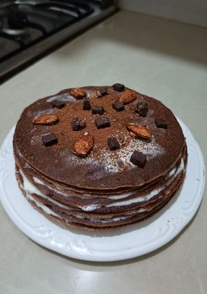 Foto resep Mille Crepes Coklat