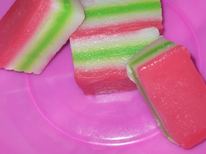 Standar Cara  membuat Kue lapis terigu dan kanji yang sedap