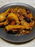 Pollo rustido a la catalana