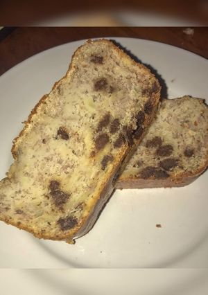 Une photo de Banana Bread aux pépites de chocolat 🍫🍌