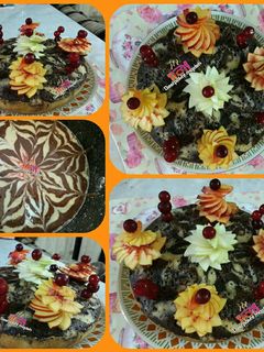 عکسی از دستور کیک زبرا مژده‌ پز