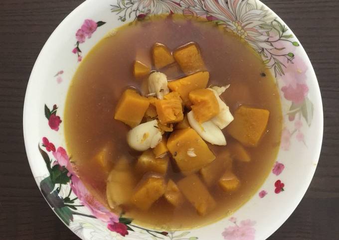 Recipe of Perfect Plain pumpkin soup