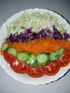عکسی از دستور تزیین سالاد فصل