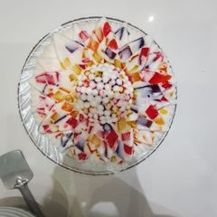 A picture of Jello dessert.