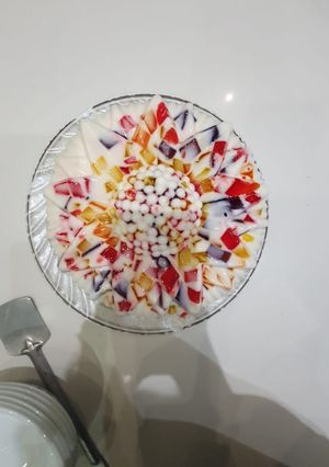 A picture of Jello dessert.