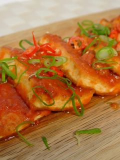 番茄紅醬燒豆腐 的食譜成品照片