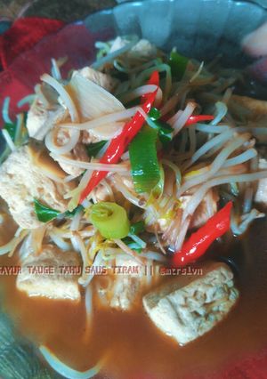 Foto resep Sayur tauge tahu saus tiram
