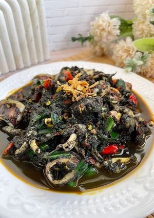 Foto resep Tumis Cumi Tinta Hitam