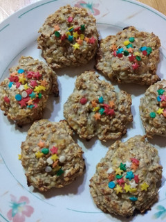 Una foto de Galletas de plátano y avena