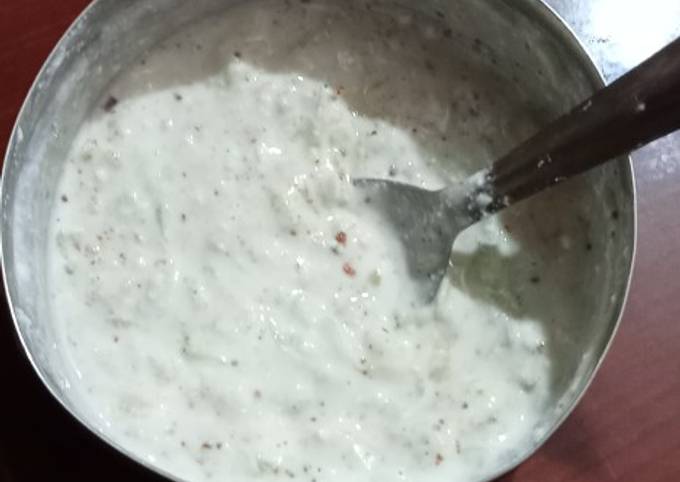 खीरा रायता (kheera raita recipe in Hindi) रेसिपी बनाने की विधि in Hindi by Saxena Arti - Cookpad