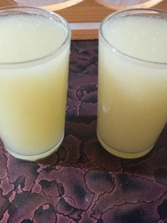 صورة لوصفة عصير البطيخ الأصفر