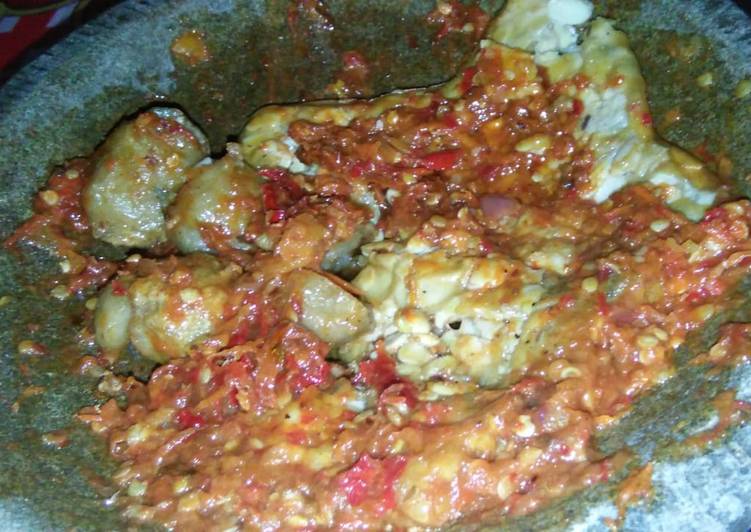 PeSo (Tempe Baso) Penyet Sambal Terasi