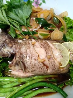 Foto resep (Seri Ikan) Kerapu Tim ala resto seafood