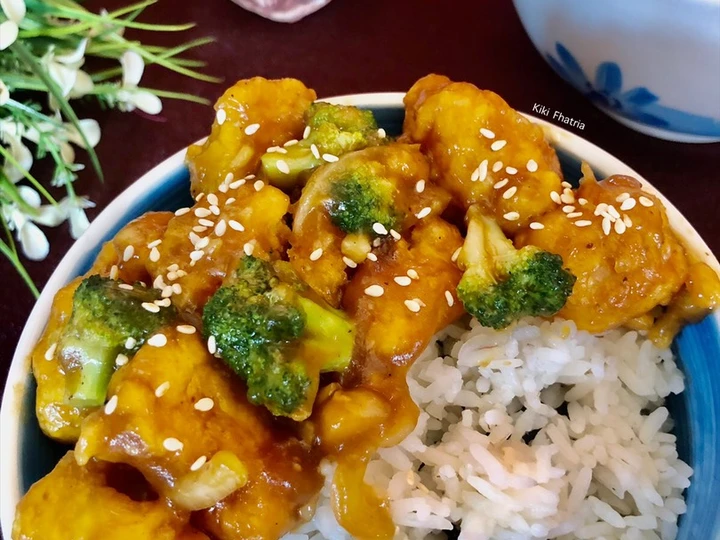 Langkah Gampang Membikin Resep  Rice Bowl Dori Crispy yang Enak Banget, Bikin Ketagihan