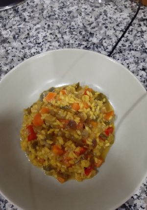 Una foto de Arroz con verduras
