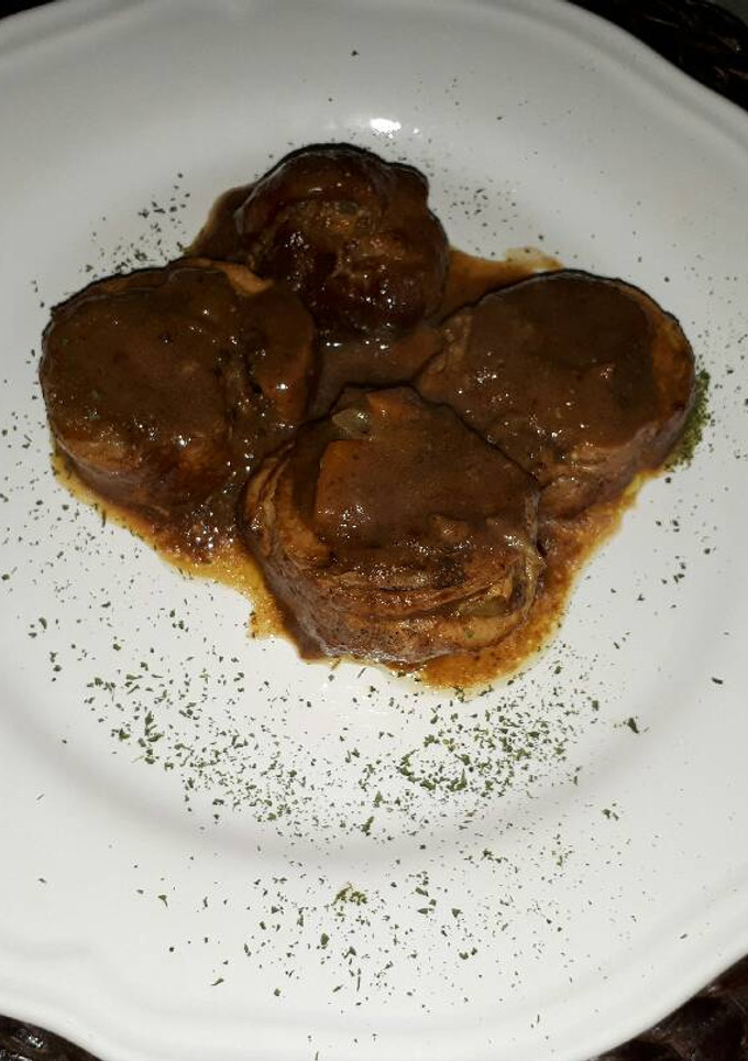 Una foto de Solomillo de cerdo en salsa