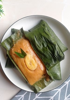 Foto resep Nagasari labu kuning pisang