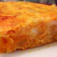 Tortilla de patatas con sobrasada y queso de Mahón
