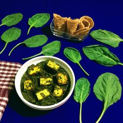 A picture of Palak Paneer.
