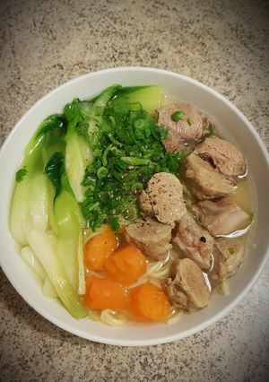 Hình của món Mì Thập Cẩm Bò Viên.