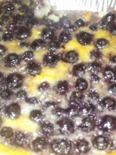 A picture of Buttermilk Blueberry Pie.