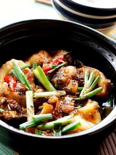 Hình của món Cá lóc kho tộ.