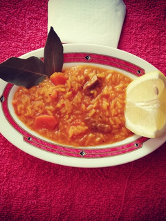 Una foto de Delicioso arroz caldoso con carne