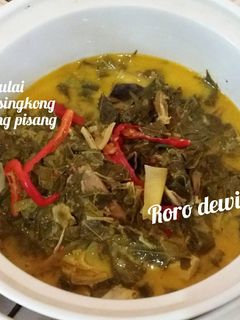 Foto resep Gulai Daun Singkong Jantung Pisang*