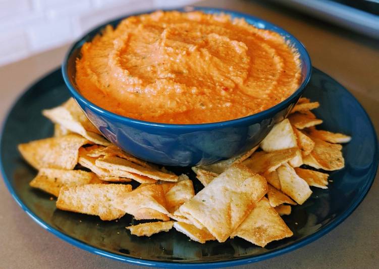 How to Make Ultimate Roasted Red Pepper Garlic Hummus