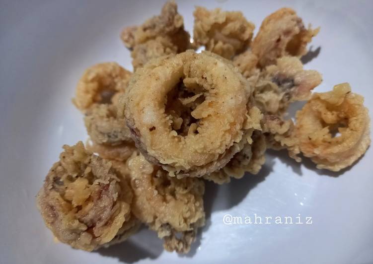 Rahasia Membuat Cumi goreng tepung, Enak