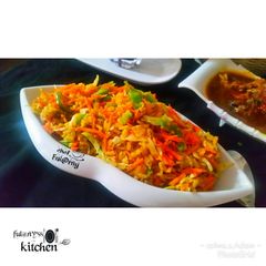 A picture of Carrot jollop rice by salma.s.Adam (ful@rny"ss kitchen).