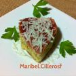 Pincho corazón de tortilla Española, jamón y queso