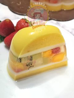Foto resep Puding Kaca Buah Mangga