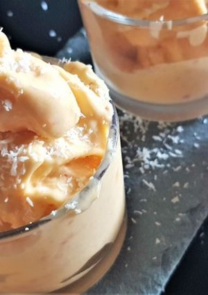 Une photo de Glace rapide abricots-coco