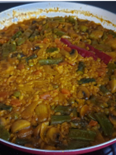 Una foto de Arroz con verduras