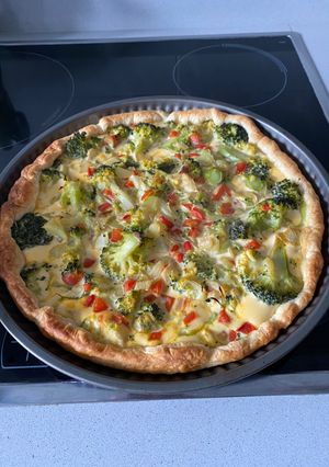 Una foto de Quiche de brócoli