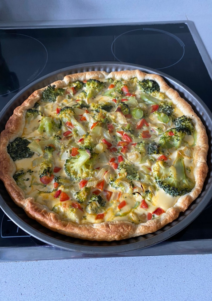 Una foto de Quiche de brócoli