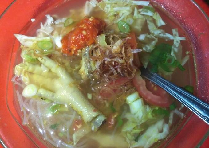 Soto ayam ceker