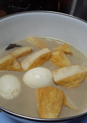 Foto resep Opor telur tahu ala anak kost