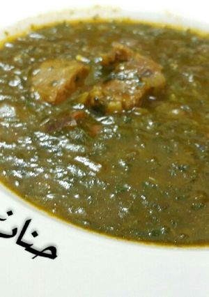 صورة لوصفة ملوخية مطبوخة على الطريقة السودانية