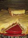 Tarta de ricota y dulce de leche