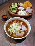 Pozole rojo de pollo - Instant Pot