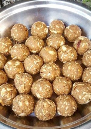 A picture of Atta Dry Fruit laddu | Winter's Special Dry Fruit Ladoo Recipe.