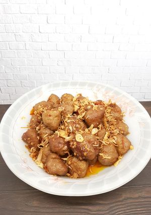 Foto resep Bakso Daging Homemade Tumis Kecap
