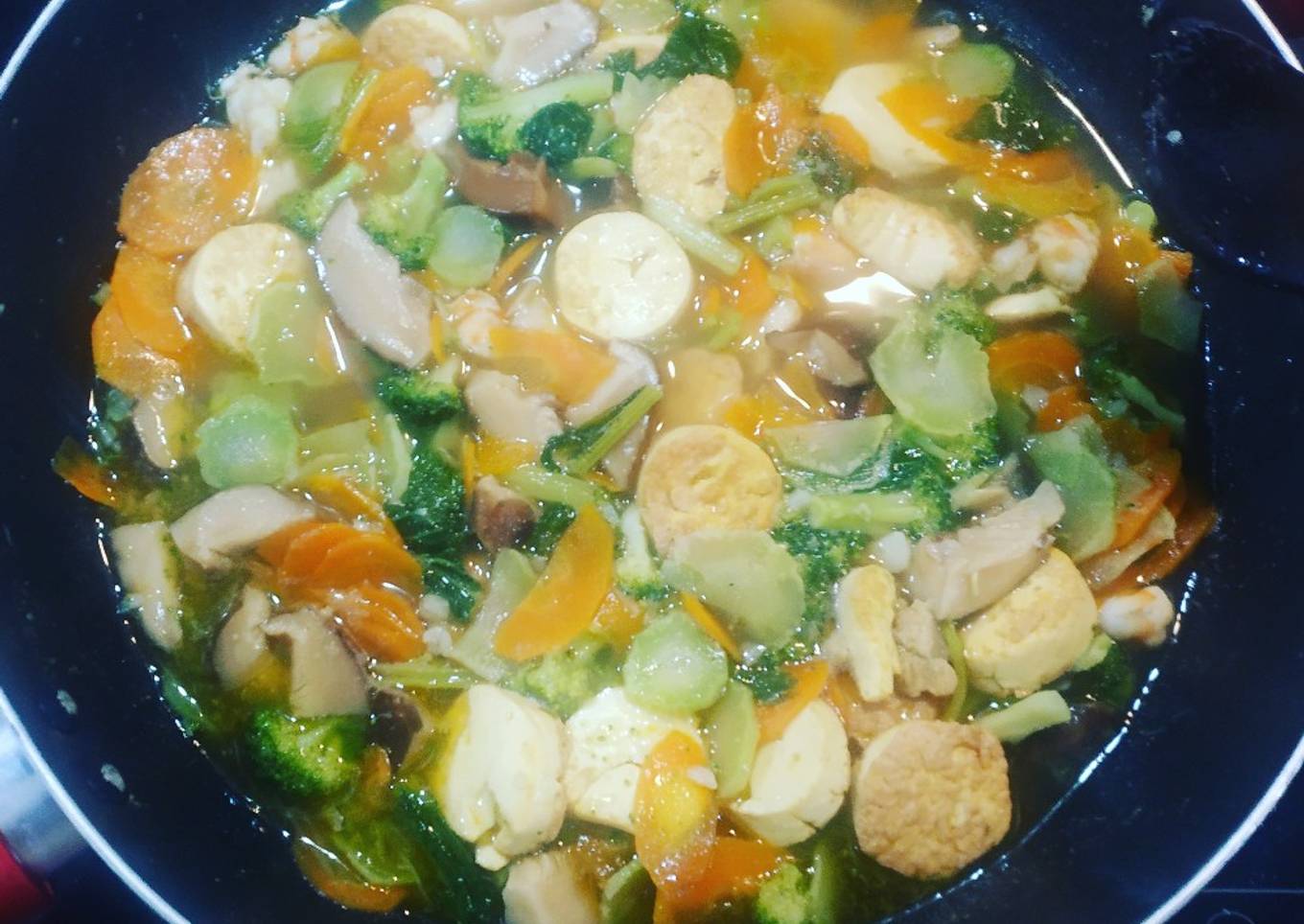 Sapo tahu seafood homemade