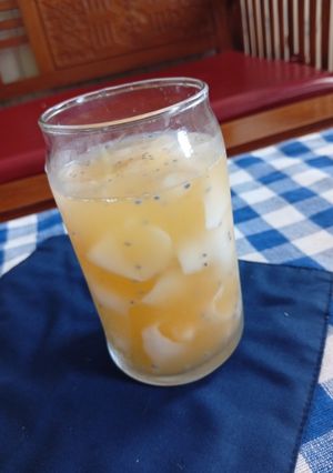Foto resep Es Kelapa Jeruk