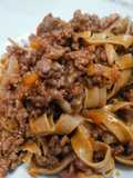 Fettuccine di castagne con ragù di macinato di scottona