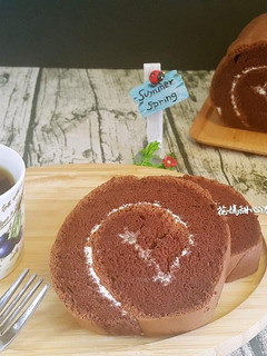 巧克力戚風蛋糕捲 的食譜成品照片