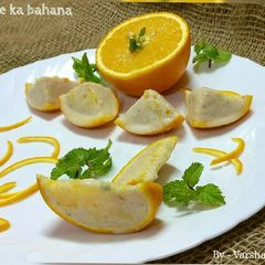 A picture of Orange Kulfi Shells.